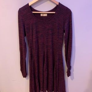hollister long sleeve scoop neck dress